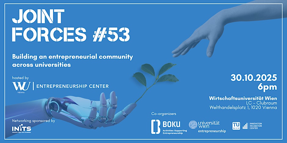 Joint Forces #53 – hosted by WU Entrepreneurship Center